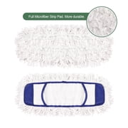 Eyliden Microfiber Mop Head Replacement Refills, Wet and Dry, 2-Pack, 19 x 7, Blue