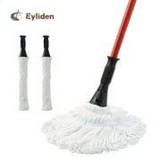 Eyliden Microfiber Twist Mop for Cleaning, 57.5 in Red Handle Long Height Dust Mop