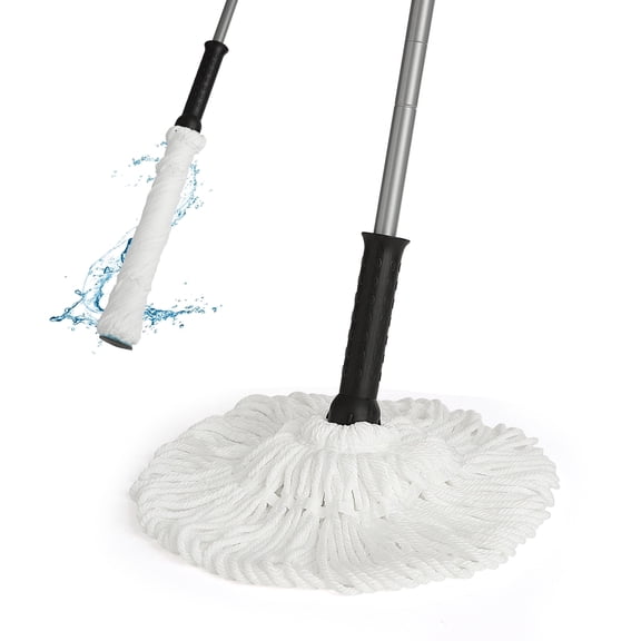 Eyliden Reusable Wet Dry Twist Mop—Microfiber Floor Mop, Hands Free, Model: JX-01