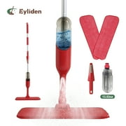 Eyliden Spray Wet Mop with 2 Microfiber Mop Pads  for Wood, Tile, Marble Floor Cleaning, Red