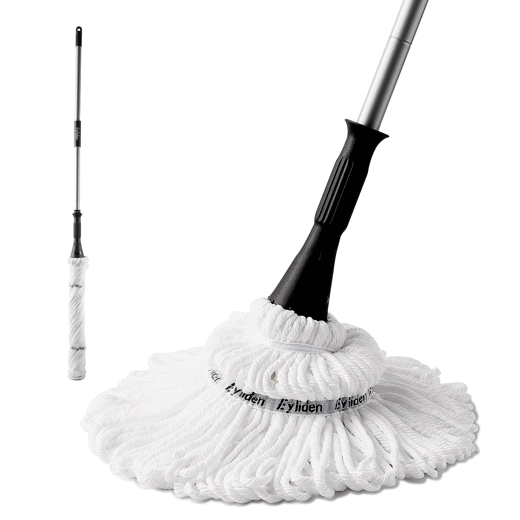 Eyliden Self-Wringing Microfiber Twist Mop with Long Handle