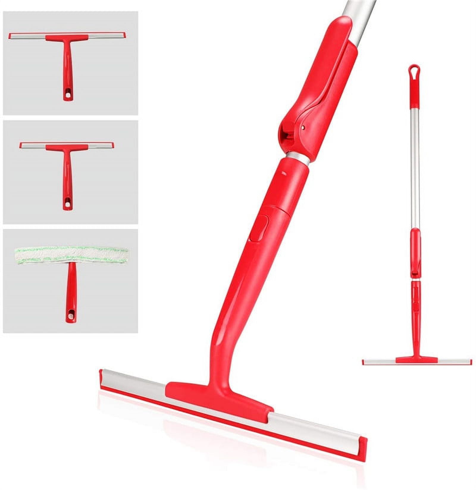 Eyliden Window&Floor Squeegee with Extension Pole,54in Professional TPR