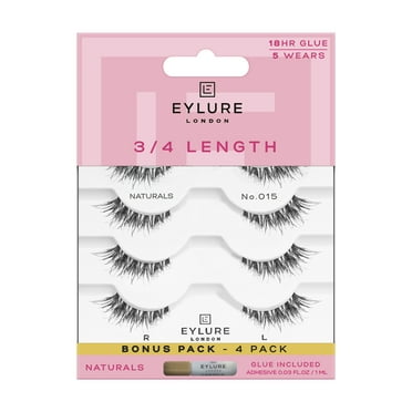 Eylure 3/4 Length Light & Wispy No. 015 Eyelashes, Multipack