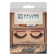 Eylure Luxe Cashmere No. 6 Faux Mink Eyelashes, Black, 1 Pair