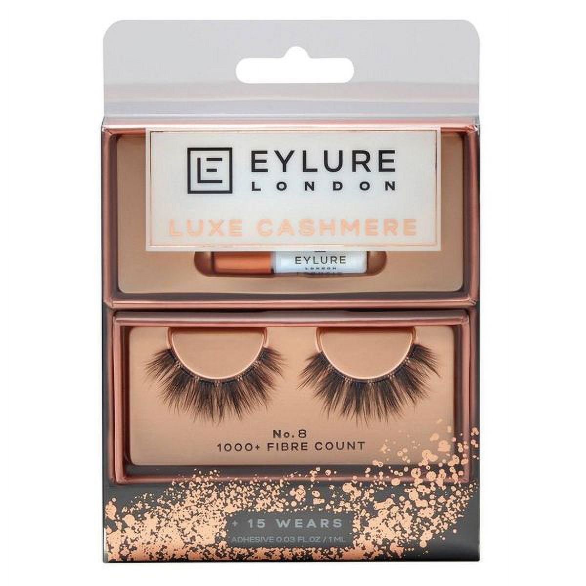 Eylure Luxe Cashmere No. 8 False 1000+ Fibre Count Eyelashes