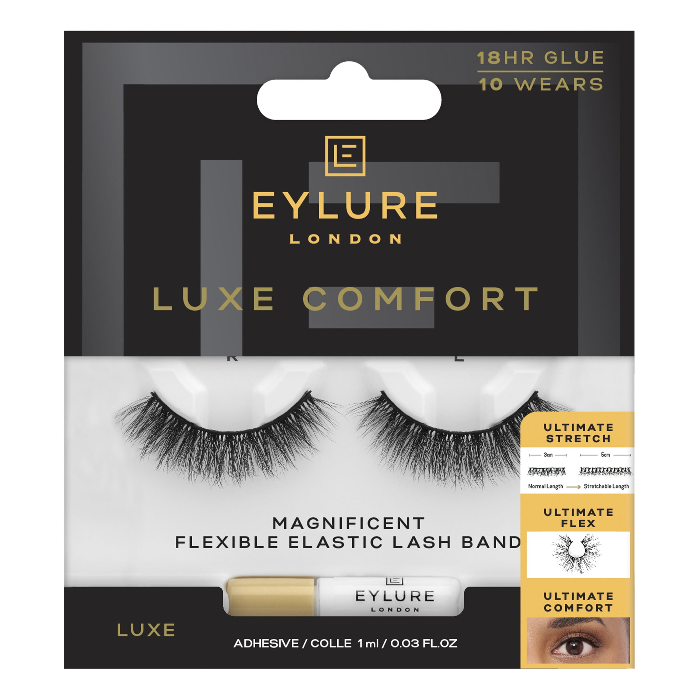 Eylure Luxe Comfort Faux Mink False Eyelashes, Magnificent