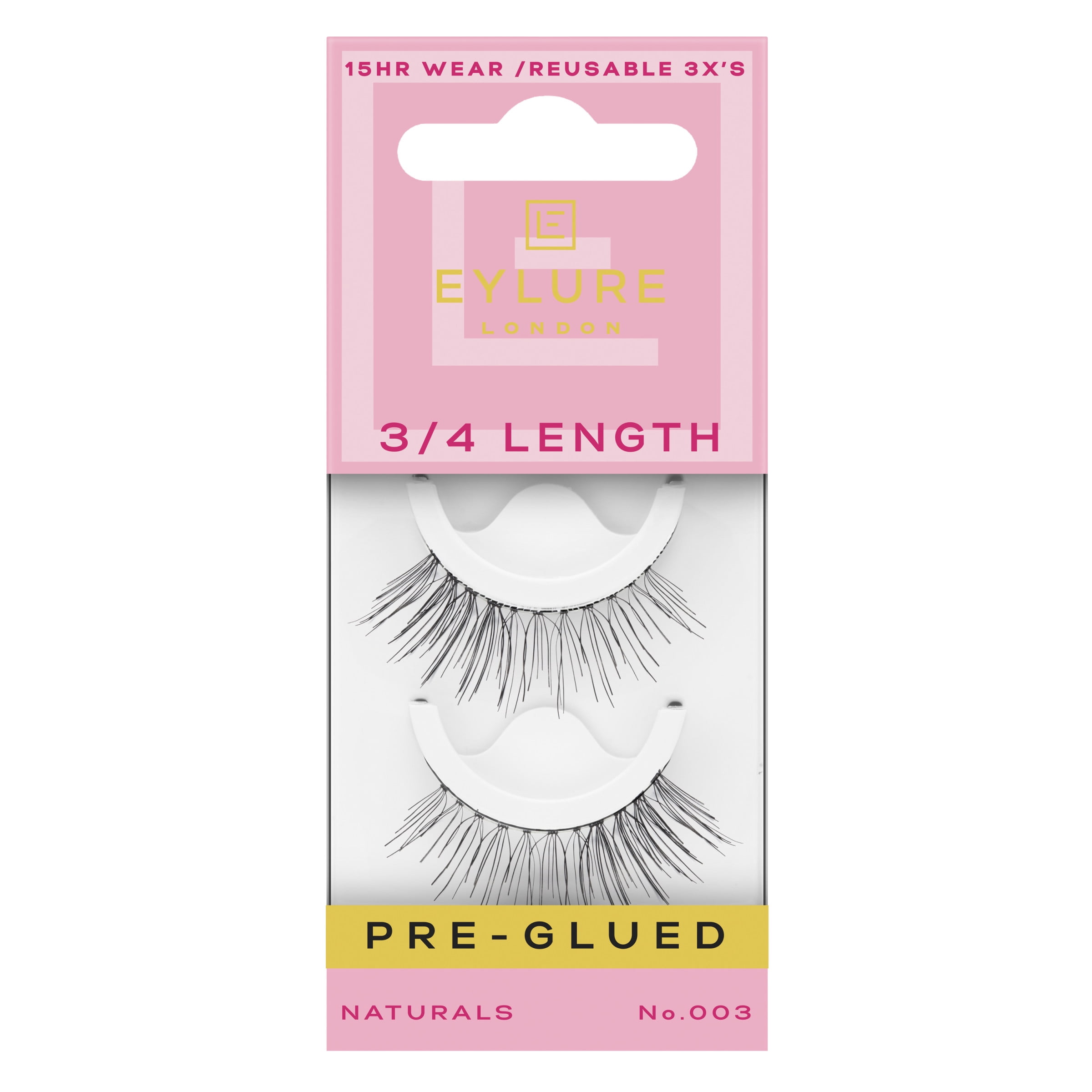 Eylure Naturals Accent No. 003 Reusable Eyelashes, 1 Pair