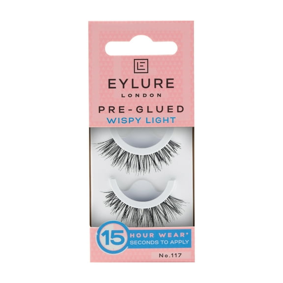 Eylure Pre-Glued Wispy Light False Lashes, No. 117