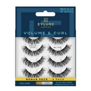 Eylure Volume & Curl No. 114 False Eyelashes, 4 Pairs