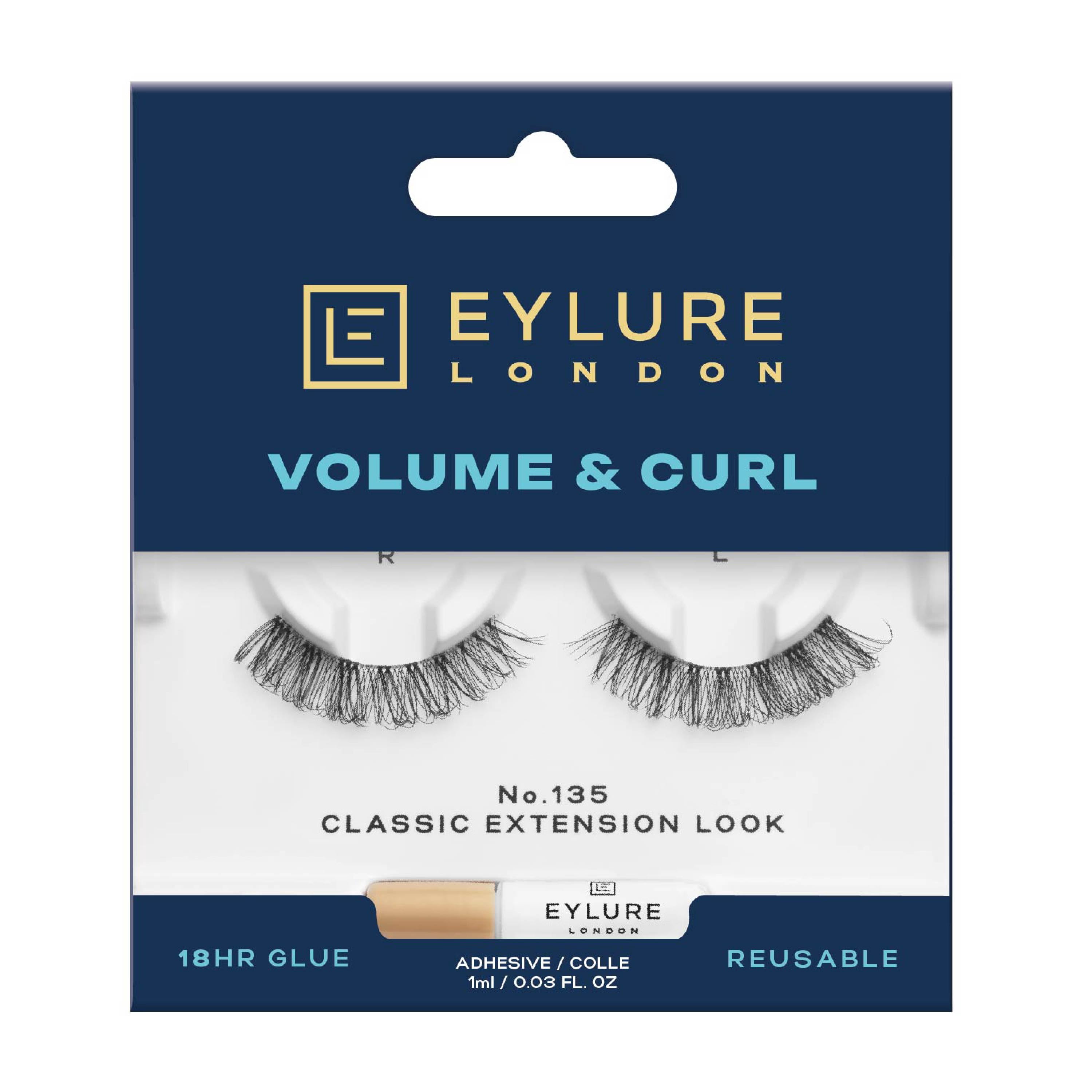 Eylure Volume & Curl No.135 Classic Extension Look Eyelashes