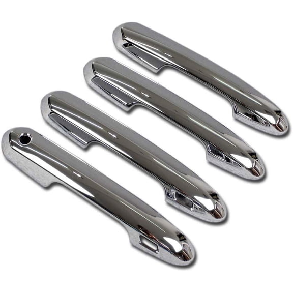 Eynpire 7021 Chrome 4 Door Handle Cover Compatible with 2020-2022 Toyota Highlander / 2019-2022 Toyota RAV4