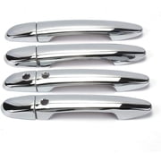Eynpire 7038 Chrome Exterior Door Handle Cover Compatible with 2015-2021 Mazda 2/2014-2018 Mazda 3/2013-2021 Mazda 6 - with Smart keyhole