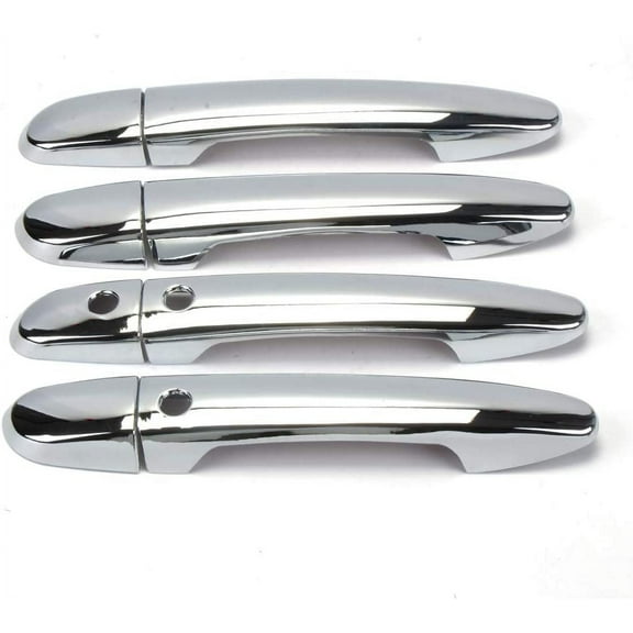 Eynpire 7039 Chrome Exterior Door Handle Cover Compatible with 2016-2022 Mazda CX-3/2017-2023 Mazda CX-5/2016-2022 Mazda CX-9 (with Smart keyhole)