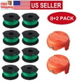 thumbnail image 1 of Eyoloty SF-080 String Trimmer Spool Line Compatible with Black and Decker SF-080-BKP 20ft 0.080" GH3000 LST540 GH3000R LST540Bwith 90583594 Cap Covers Parts（8 spool+2 cap）, 1 of 7