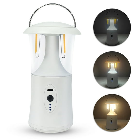 Eyotto 1000LM Camping Light, Tungsten Outdoor Camping Lantern with Hook, LED Rechargeable Waterproof Camping Light for Outdoor Activities Tent Camping Hiking Climbing