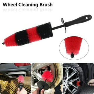 YAKEFLY Car Wheel Brush,Soft Bristle Wheel & Tire Brush,Car Wash Brush for  Car Rim,Tire Rim Brush,Car Interior & Exterior Surface Cleaning