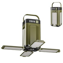 Eyotto 3 in 1 Solar Camping Light with Hook, 2000mAh Rechargeable Camping Lantern, Foldable Camping Light for Outdoors Night Light Camping Tent Light Storage Light