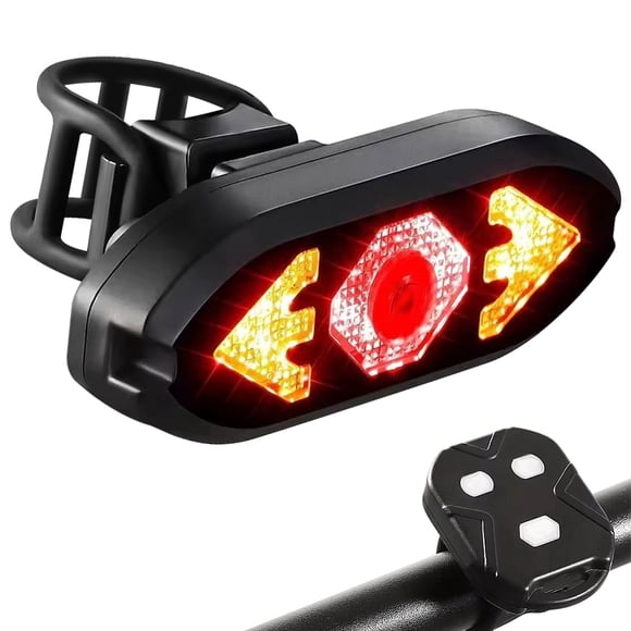 Eyotto 32 LED Bike Turning Signal Light with Remote, Bicycle Lighting Bike Taillight Rechargeable Light for Handlebars Seat Posts Backpacks Scooters Ebike