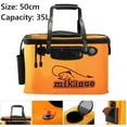 Eyotto 50cm 35L 20"*12" Fishing Bait Bucket, Portable Folding Fishing Minnow Bucket Outdoor