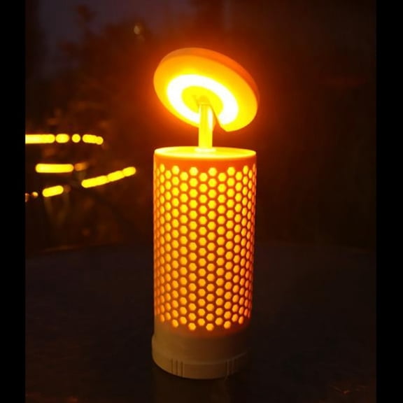 Eyotto Camping Light, 3000mAh Rechargeable Camping Lantern, Honeycomb Design Adjustable Camping LED Lantern, Warm & White Light Color with 180 Rotating Camping Light for Camping Tent Picnic Glamping
