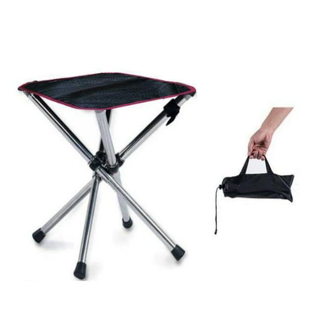 Eyotto Foldable Camping Stool, Retractable Folding Outdoor Stainless