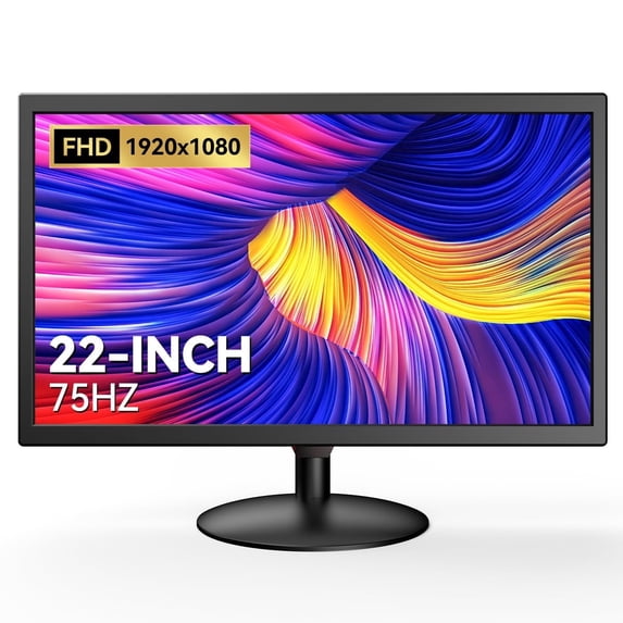 Eyoyo 22inch Video Monitor With HDMI VGA AV BNC USB Input,Speaker,1080P FHD LED Screen, Built- in Speakers, Video Monitor for CCTV NVR DVR
