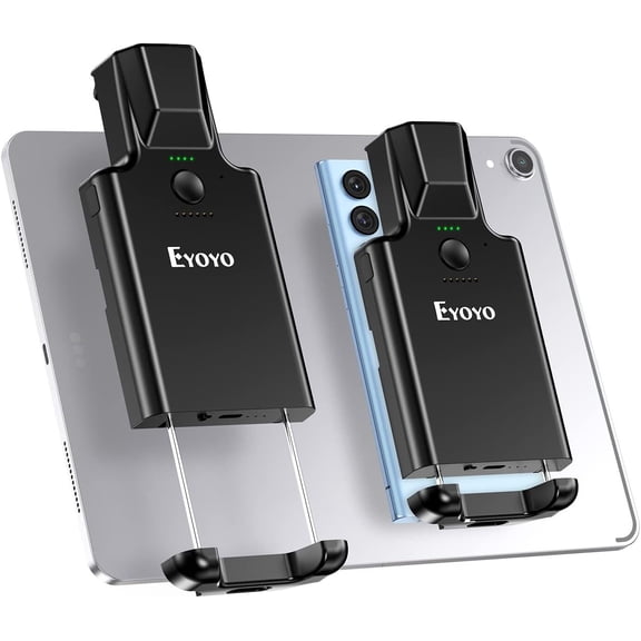 Eyoyo Portable Wireless 1D QR UPC Bar Code Reader 2D Bluetooth Barcode Scanner Compatible with iPad, Tablet, iPhone, Android Phone,3000mAh ,for Library Book Warehouse Inventory