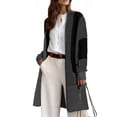thumbnail image 1 of Eytino Cardigans for Women Cardigan Sweaters Open Front Oversized Color Block Cardigan Coats with Pockets S-2XL, 1 of 4