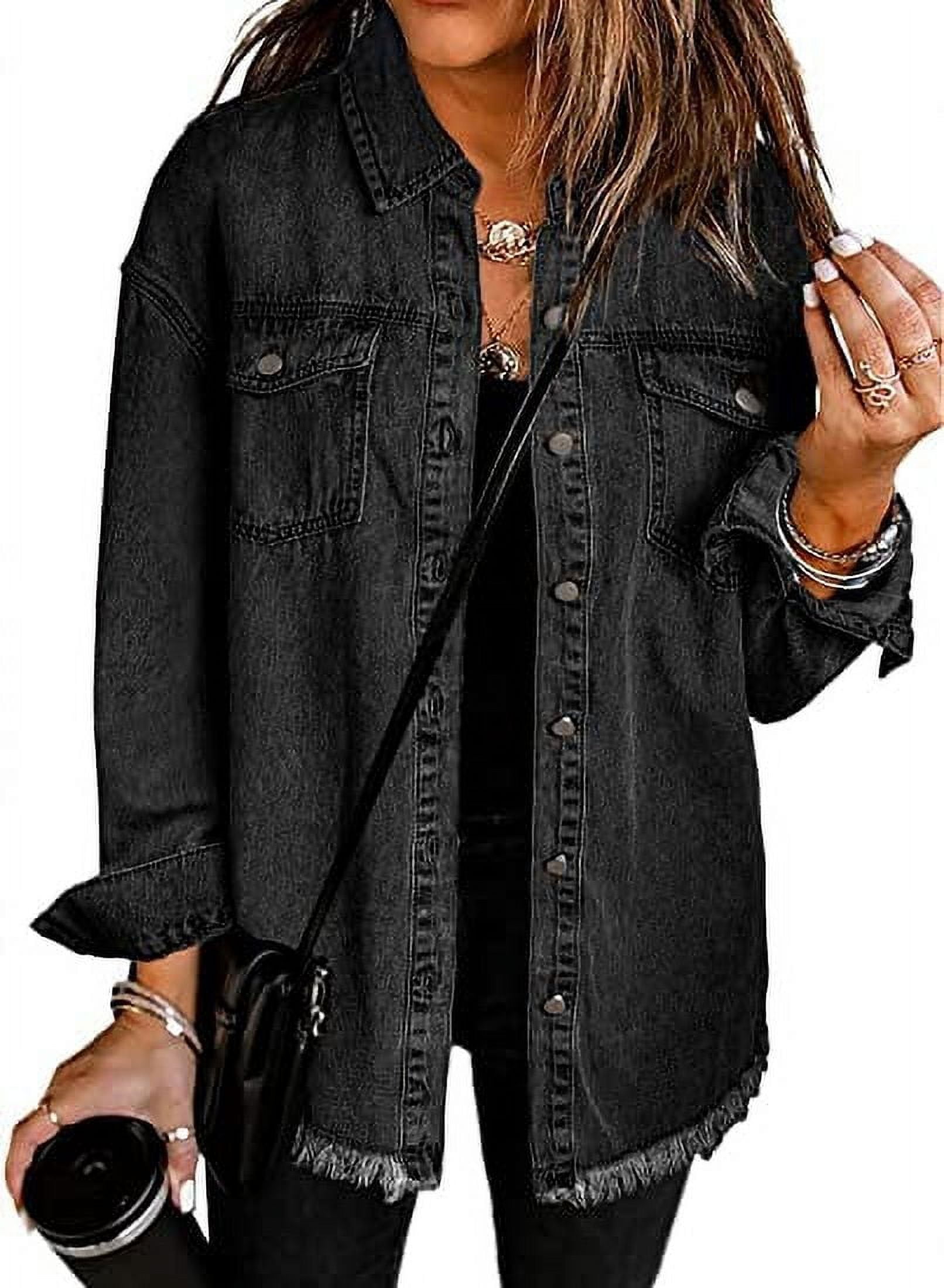 Coat Black Denim Jacket Womens Size 20 Size 20 Jackets Womens Online
