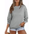 thumbnail image 1 of Eytino Sweatshirts for Women Oversized Sweatshirt Long Sleeve Tops Casual Crewneck Sweatshirts with Pockets, 1 of 11