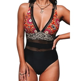 Aayomet Hot Girls Swimsuit Splicing Mesh See Through Backless
