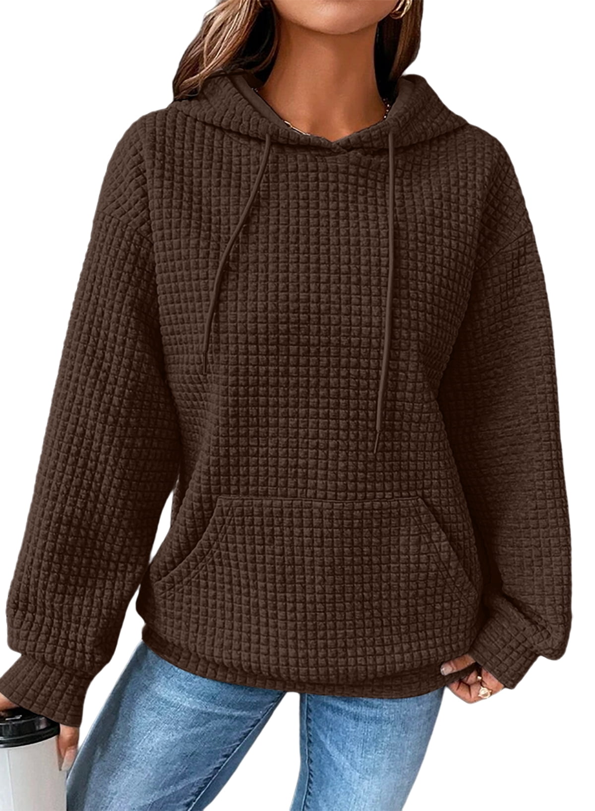 Wavlynn Womens Hoodie Oversized Fit Cotton Blend Graphic Back For Women Casual Everyday Comfort