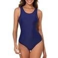 thumbnail image 1 of Eytino Womens Swimsuit Athletic One Piece Swimsuits Racerback Crisscross Back Padded Sports Training Bathing Suits Slimming Swim Suit Modest Full Coverage Swimming Suits Womens Swimwear Blue XL, 1 of 9