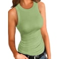 thumbnail image 1 of Eytino Womens Tank Tops High Neck Summer Sleeveless Cami Tops Basic Workout Ribbed Tank, 1 of 4