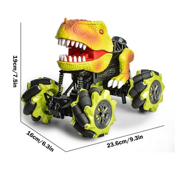 Dinosaur Toy RC Monsters Truck Toy 2.4 GHz Remote Control Stunt Car Spray Rechargeable Dinosaur Toy Halloween Christmas