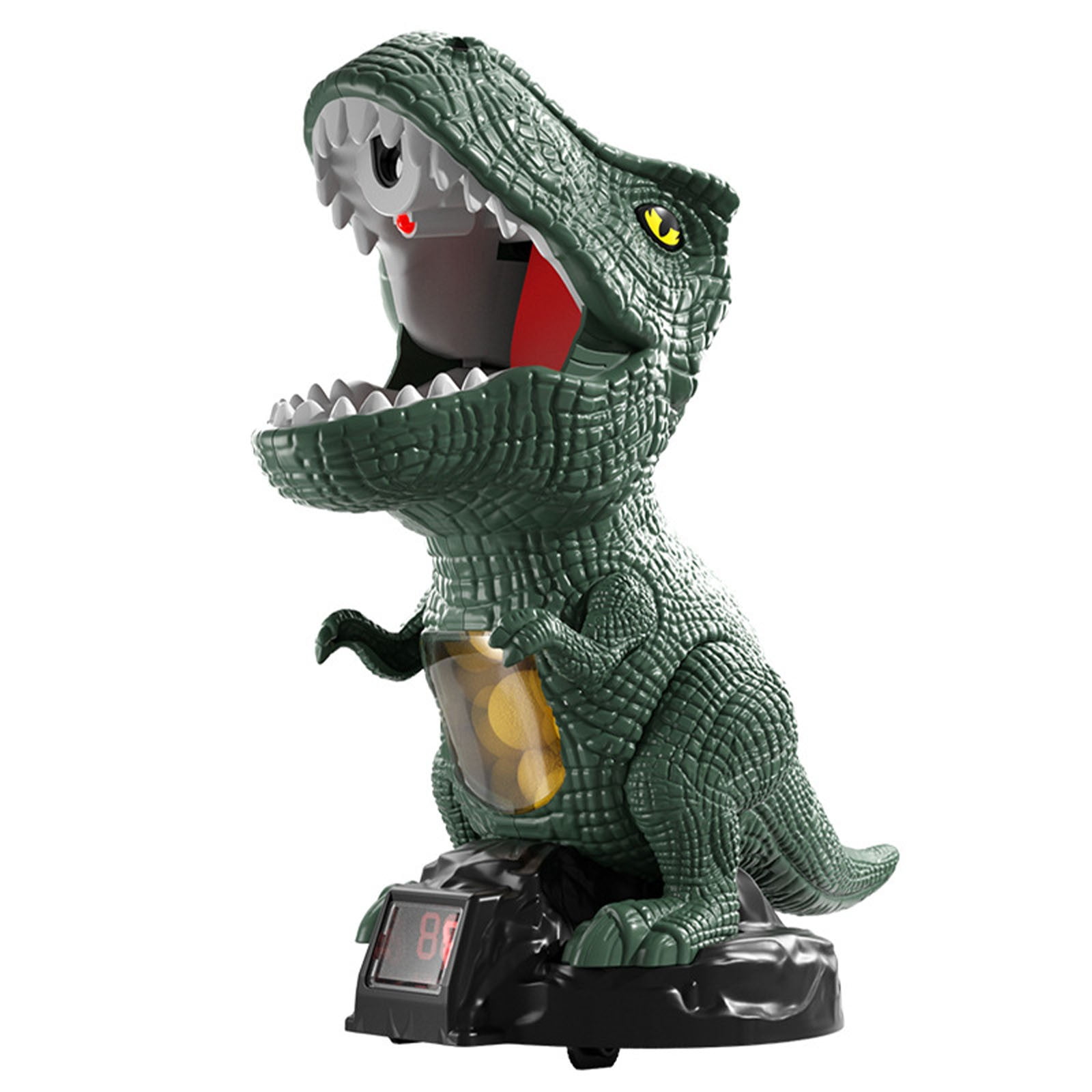 EagleStone Movable Dinosaur Shooting Toys For Kids 5-7 With Spraying Electronic Target Game Toy With 2 Pump Guns 48 Foam Balls Party Favor Christmas Toys With Score Record Sound For Boys Gi