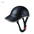 thumbnail image 1 of Eyucdvc Retro Baseball Cap Style Half Bike Helmet Adjustable Protective PU Headgear for Adult Men Women Cycling Scooter Riding, 1 of 6