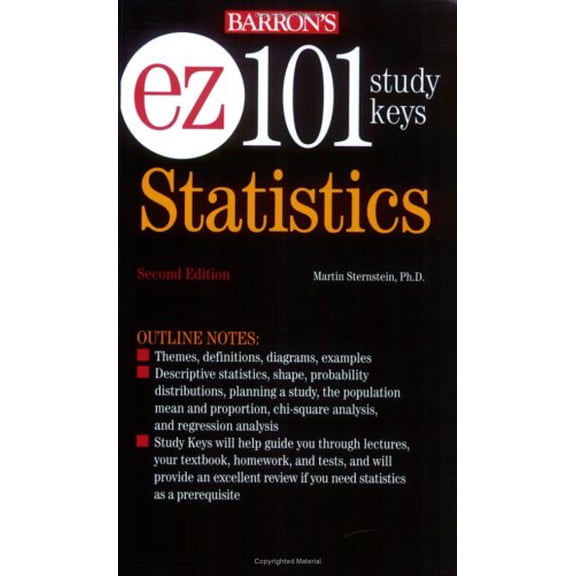 Pre-Owned EZ-101 Statistics (EZ-101 Study Keys) (Paperback) 0764129155 9780764129155