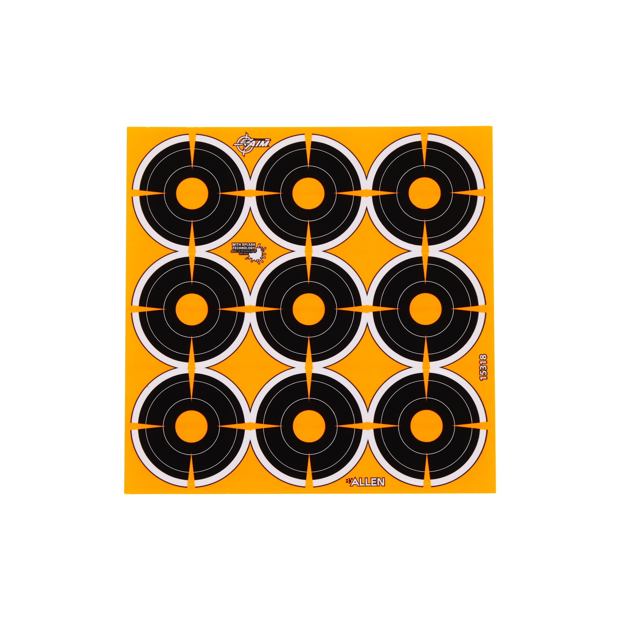 EZ Aim® Adhesive Splash Reactive Paper Shooting Targets, 2
