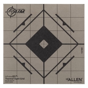 Ez Aim Adhesive Thermal 6" Sight Grid Target, Multi