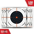 thumbnail image 1 of Ez Aim Bullseye Paper Shooting Targets by Allen Company, 12"x12," 0.35 lbs,100-Pack, Multi-Color, 1 of 8