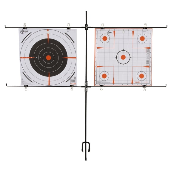 Ez Aim Double Target Stand By Allen Company, 12"L X 12"W, 1.7 Lb, Multi-Color