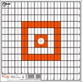 thumbnail image 1 of Ez Aim Paper Shooting Target, 12 In Sight-In Grid, 12-Pack, Orange & White, 1 of 8