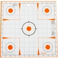 thumbnail image 1 of Ez Aim Paper Shooting Targets, 12 In Square Sight-In Grid, 13-Pack, White & Orange, 1 of 5