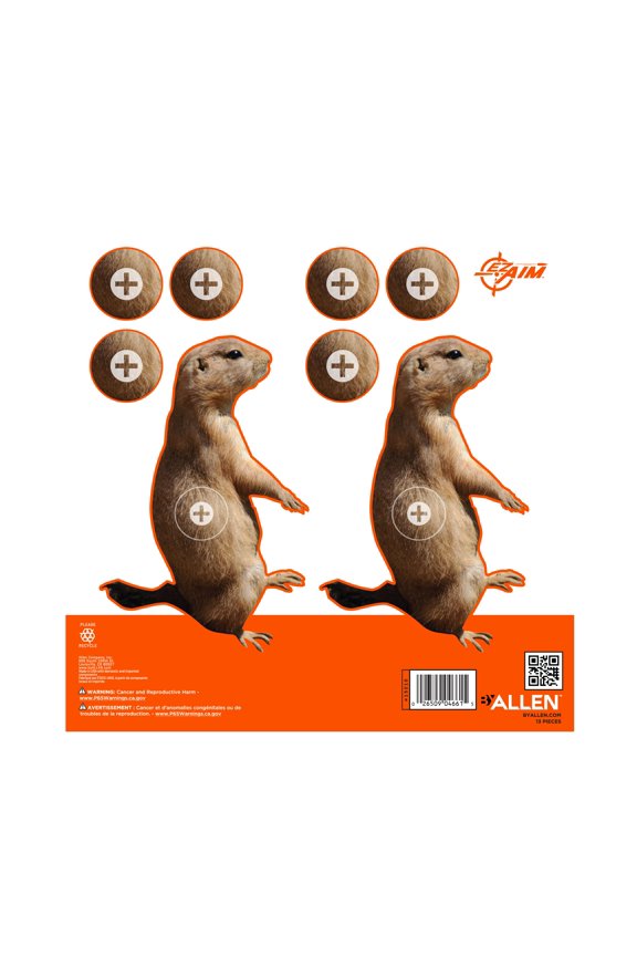 Prairie Dog Shooting Targets, 8 In Square, 13-Pack