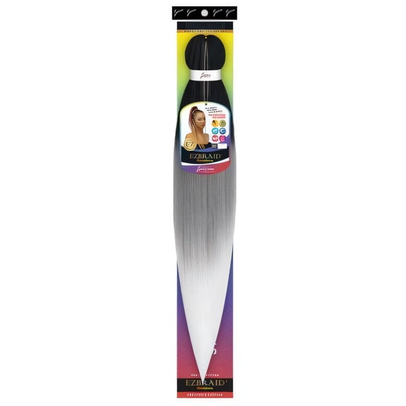 Ez Braid Rainbow 30" #T1b/gray/60
