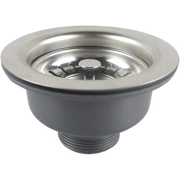 Ez Connect Installation Stainless Steel Sink Drain Strainer, Durable Design With Rust Resistance, Universal Fit For Easy Kitchen Upgrade