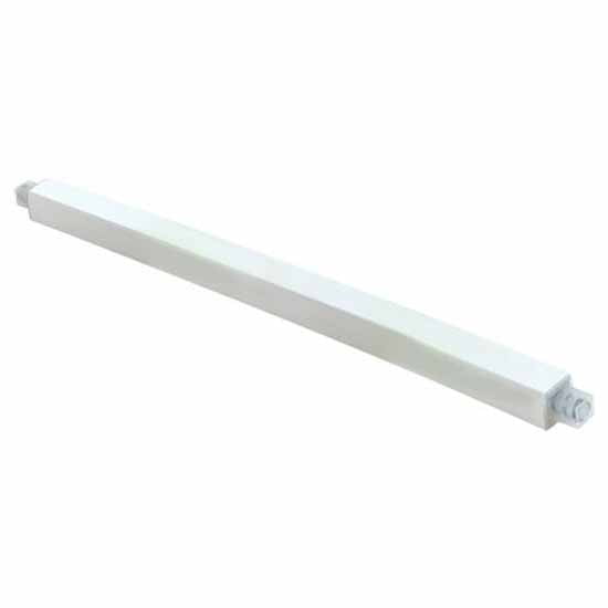 EzFlo 15194 36 Inch Adjustable Plastic Towel Bar Solid White