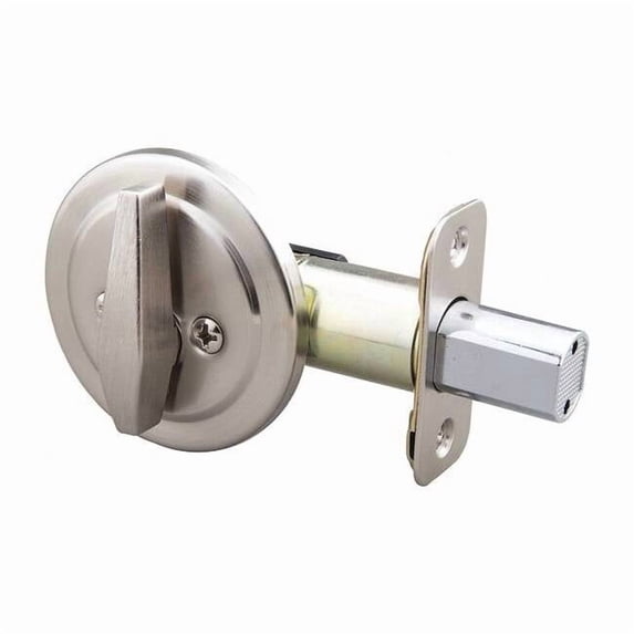 Ez-Flo Eastman Deadbolt,For Key Door,Satin Nickel 57783