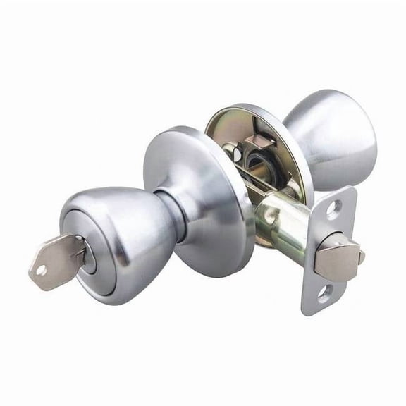 Ez-Flo Eastman Knob Lockset, Mechanical, Cylindrical 57789